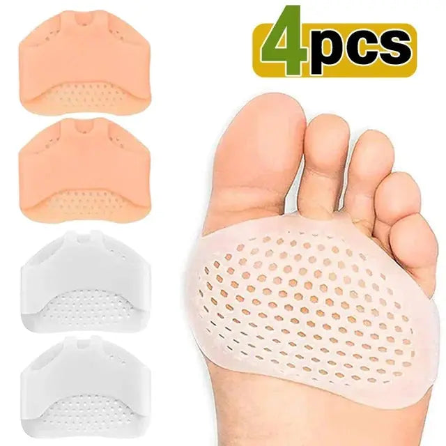 Silicone Metatarsal Pads Toe Separator Pain Relief Foot Pads Orthotics Foot Massage Insoles Forefoot Elastic Cushion Foot Care T upscaleclicks