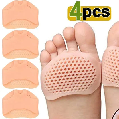 Silicone Metatarsal Pads Toe Separator Pain Relief Foot Pads Orthotics Foot Massage Insoles Forefoot Elastic Cushion Foot Care T upscaleclicks