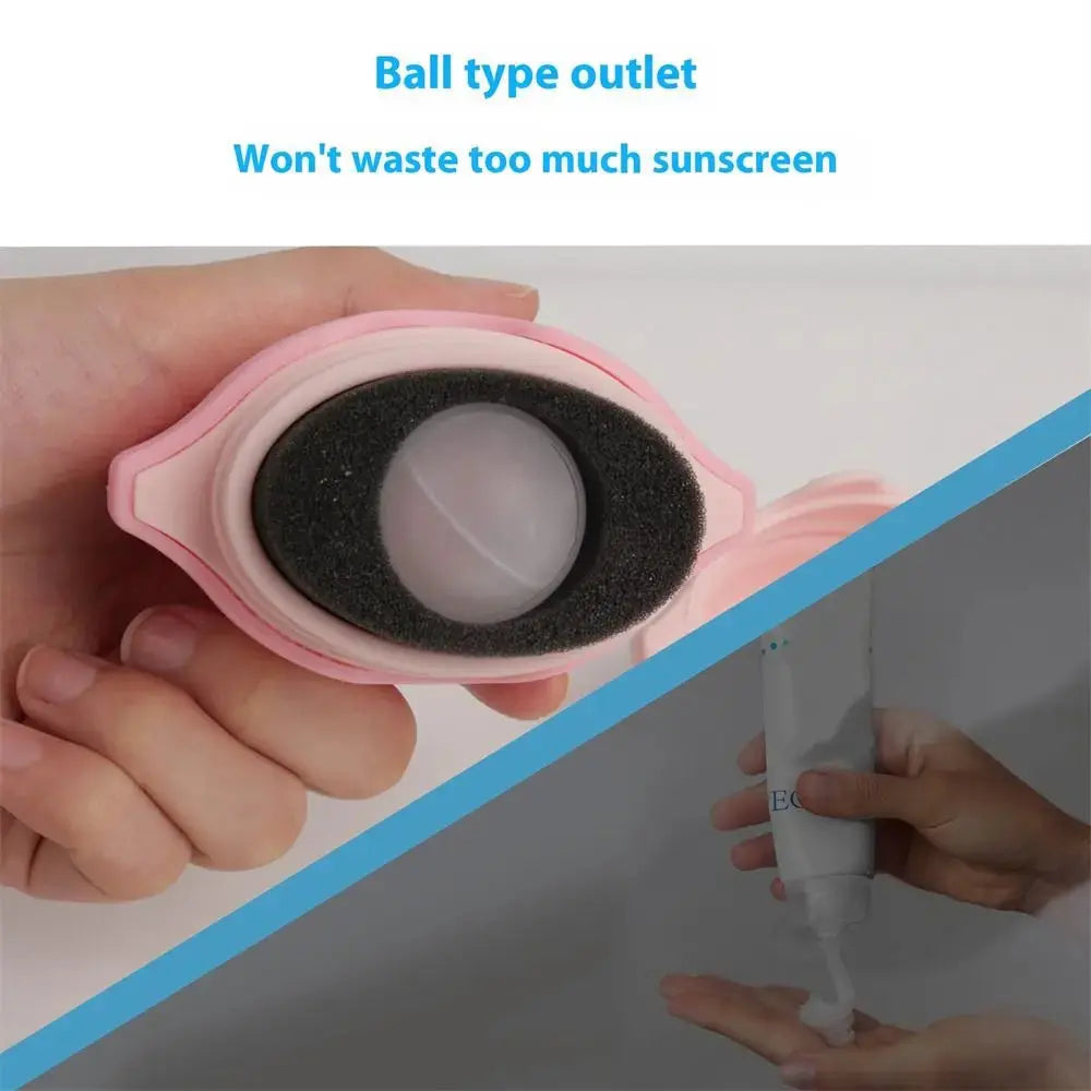 Silicone Suncream Roller Applicator Refillable Oval Isolation Lotion Cream Bottles Stitching Color Cosmetics Tool Travel upscaleclicks
