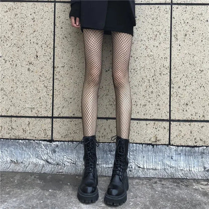 Simplejewejl Hot Women Long Sexy Hollow Out Fishnet Stockings Pantyhose Black Waist Tights Panty Lingerie High Quality upscaleclicks