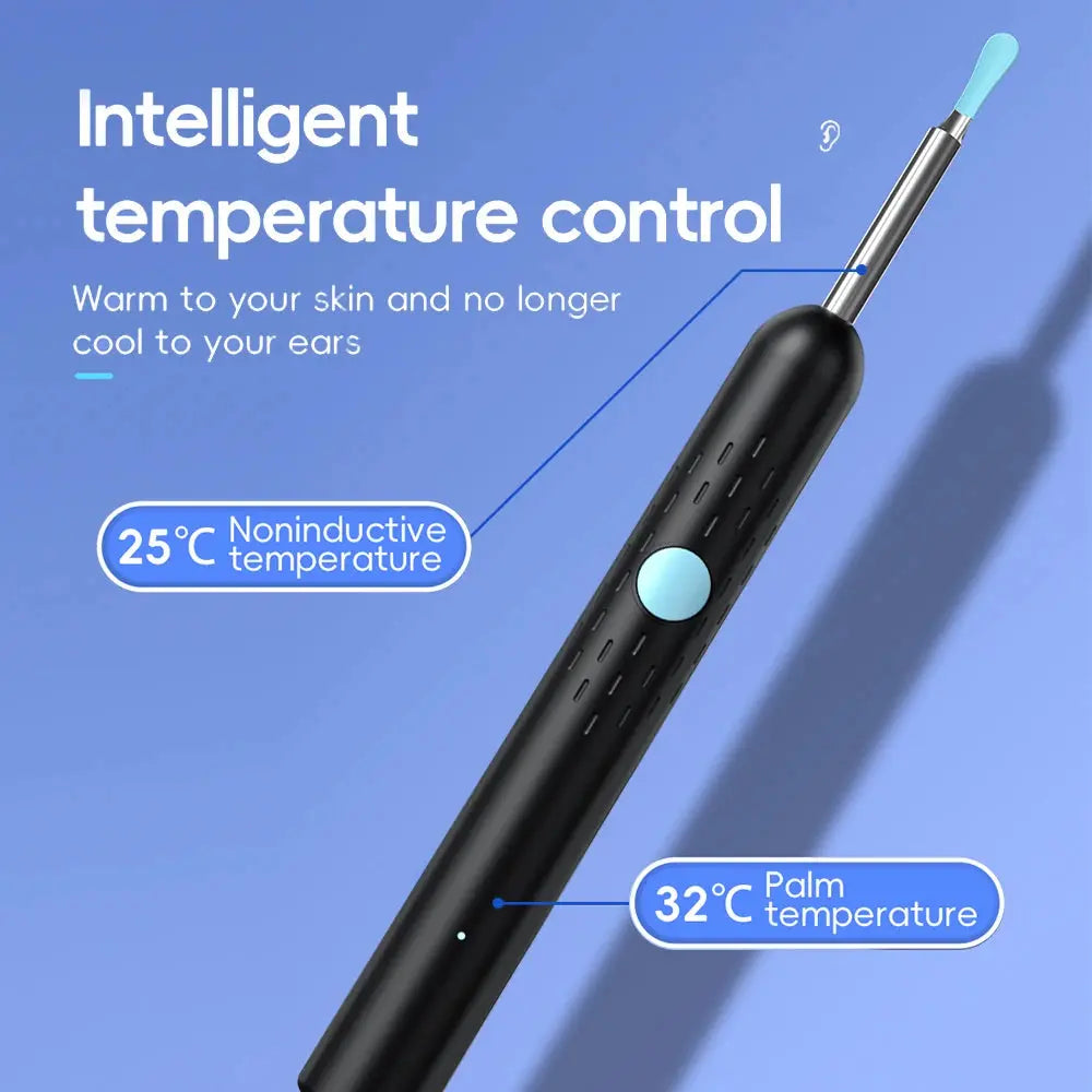 Smart Visual Ear Cleaner Set with Camera 1080P Ear Sticks Ear Wax Removal Tool WIFI Connection HD LED Lights Earpick Endoscope upscaleclicks