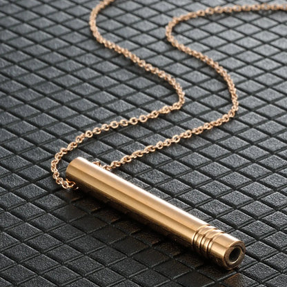 Stainless Steel Breathlace Necklace For Women Quit Smoking Anxiety Relief Necklace Breathing Necklace For Anxiety Mindfulness upscaleclicks