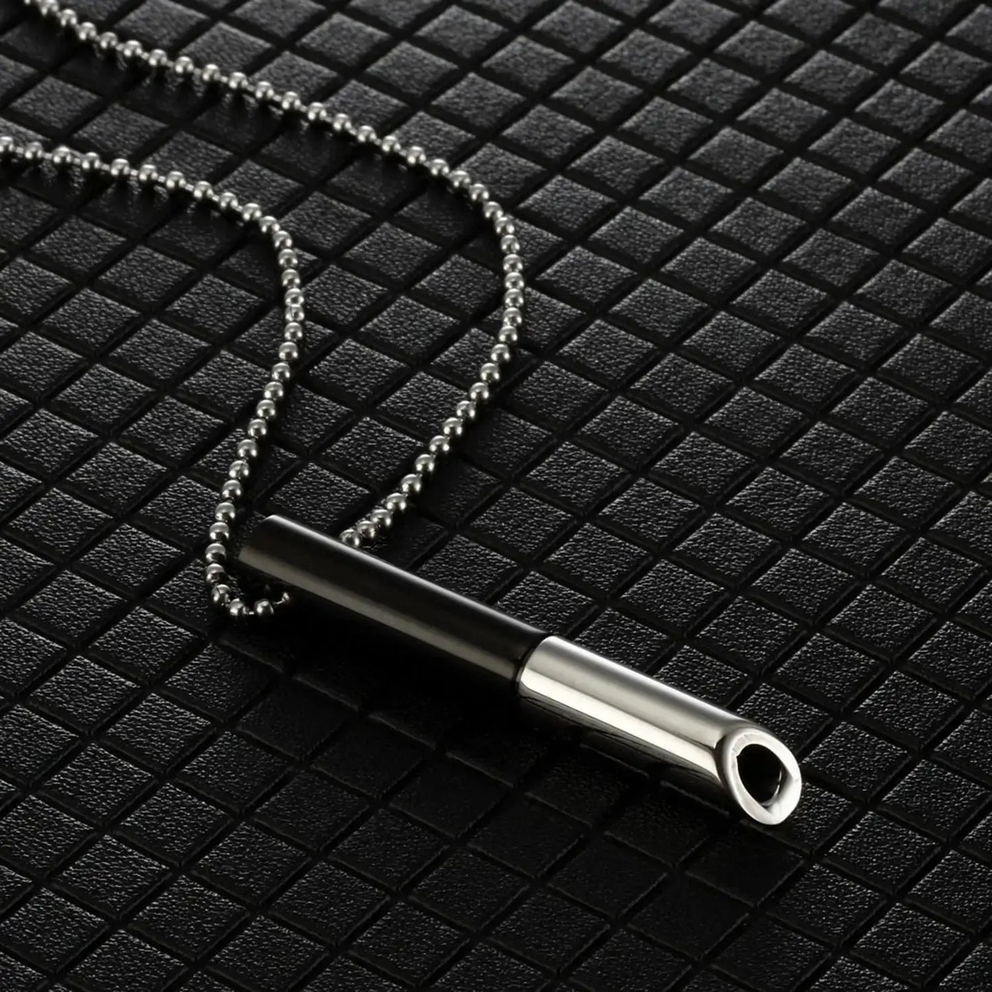 Stainless Steel Breathlace Necklace For Women Quit Smoking Anxiety Relief Necklace Breathing Necklace For Anxiety Mindfulness upscaleclicks