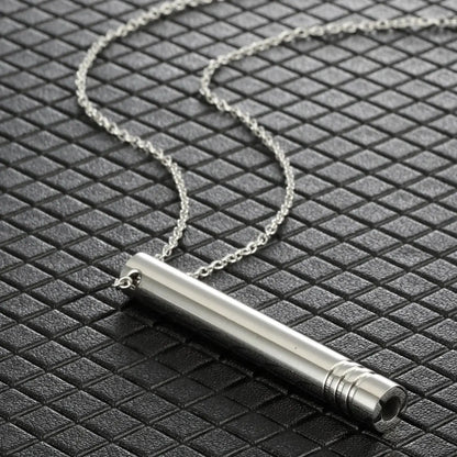 Stainless Steel Breathlace Necklace For Women Quit Smoking Anxiety Relief Necklace Breathing Necklace For Anxiety Mindfulness upscaleclicks