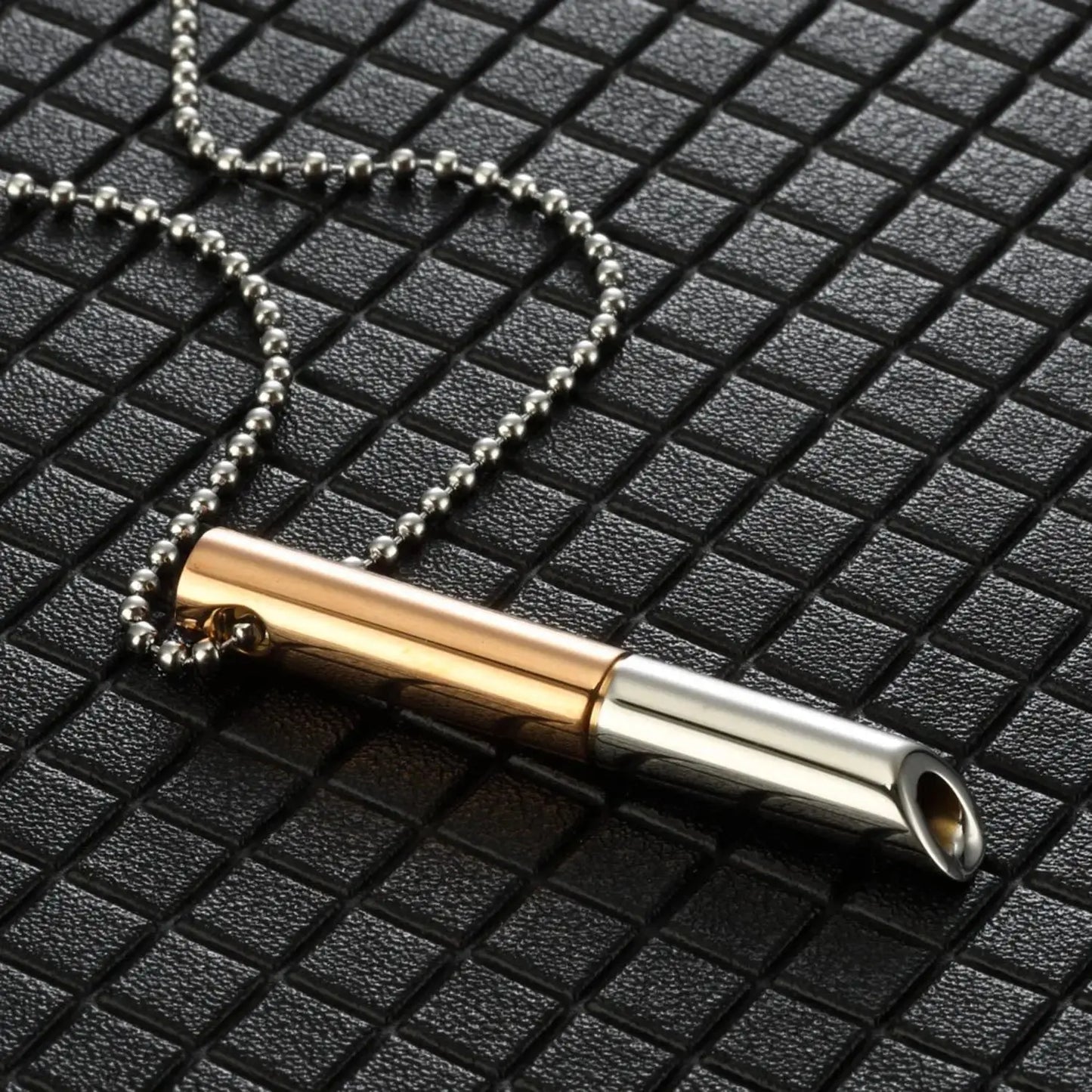 Stainless Steel Breathlace Necklace For Women Quit Smoking Anxiety Relief Necklace Breathing Necklace For Anxiety Mindfulness upscaleclicks