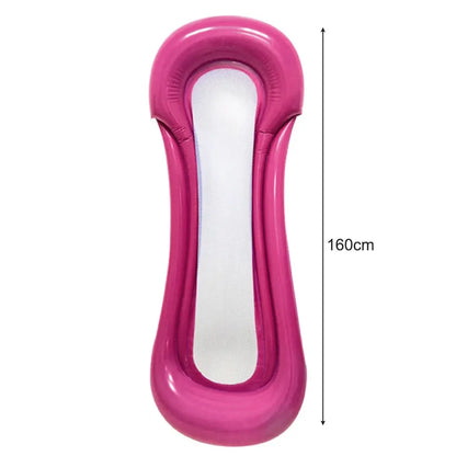 Summer Foldable Water Hammock Swimming Pool Inflatable Air Mattress for Swimming Beach Lounger Floating Sleeping Bed Chair upscaleclicks