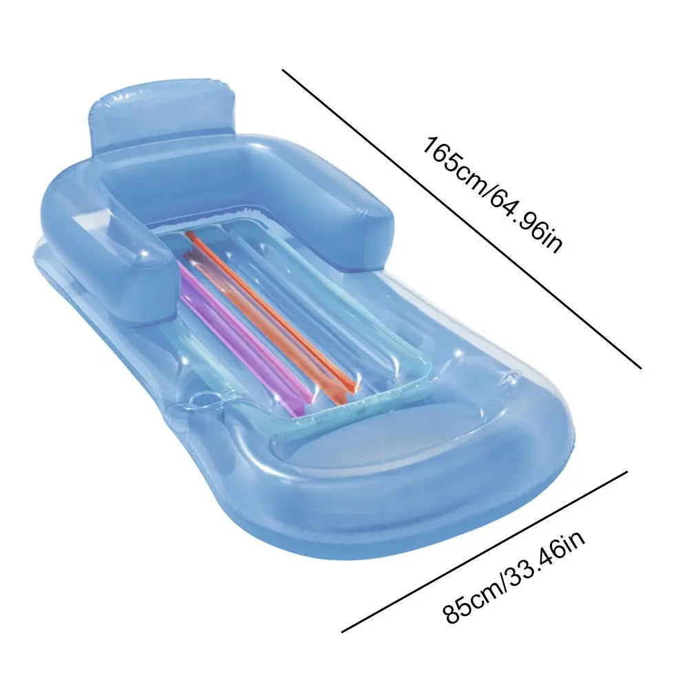 Summer Foldable Water Hammock Swimming Pool Inflatable Air Mattress for Swimming Beach Lounger Floating Sleeping Bed Chair upscaleclicks