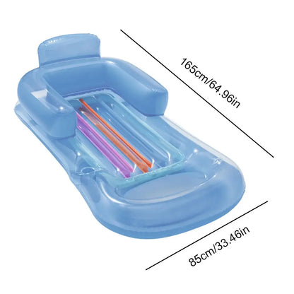 Summer Foldable Water Hammock Swimming Pool Inflatable Air Mattress for Swimming Beach Lounger Floating Sleeping Bed Chair upscaleclicks
