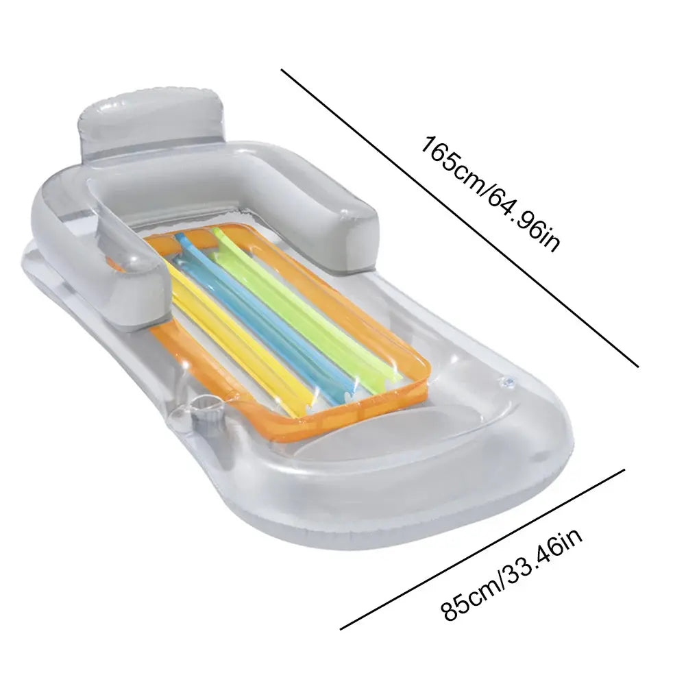 Summer Foldable Water Hammock Swimming Pool Inflatable Air Mattress for Swimming Beach Lounger Floating Sleeping Bed Chair upscaleclicks