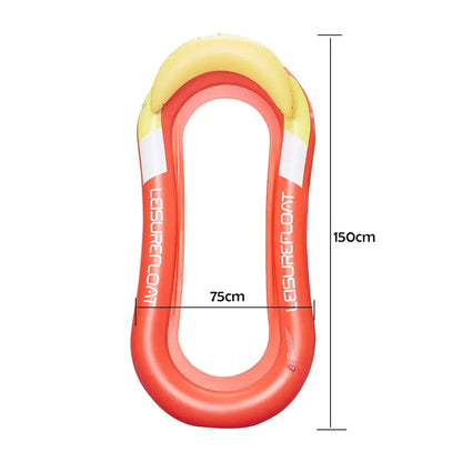 Summer Foldable Water Hammock Swimming Pool Inflatable Air Mattress for Swimming Beach Lounger Floating Sleeping Bed Chair upscaleclicks
