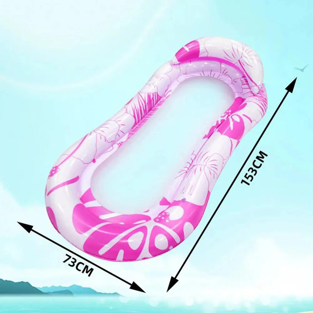 Summer Foldable Water Hammock Swimming Pool Inflatable Air Mattress for Swimming Beach Lounger Floating Sleeping Bed Chair upscaleclicks