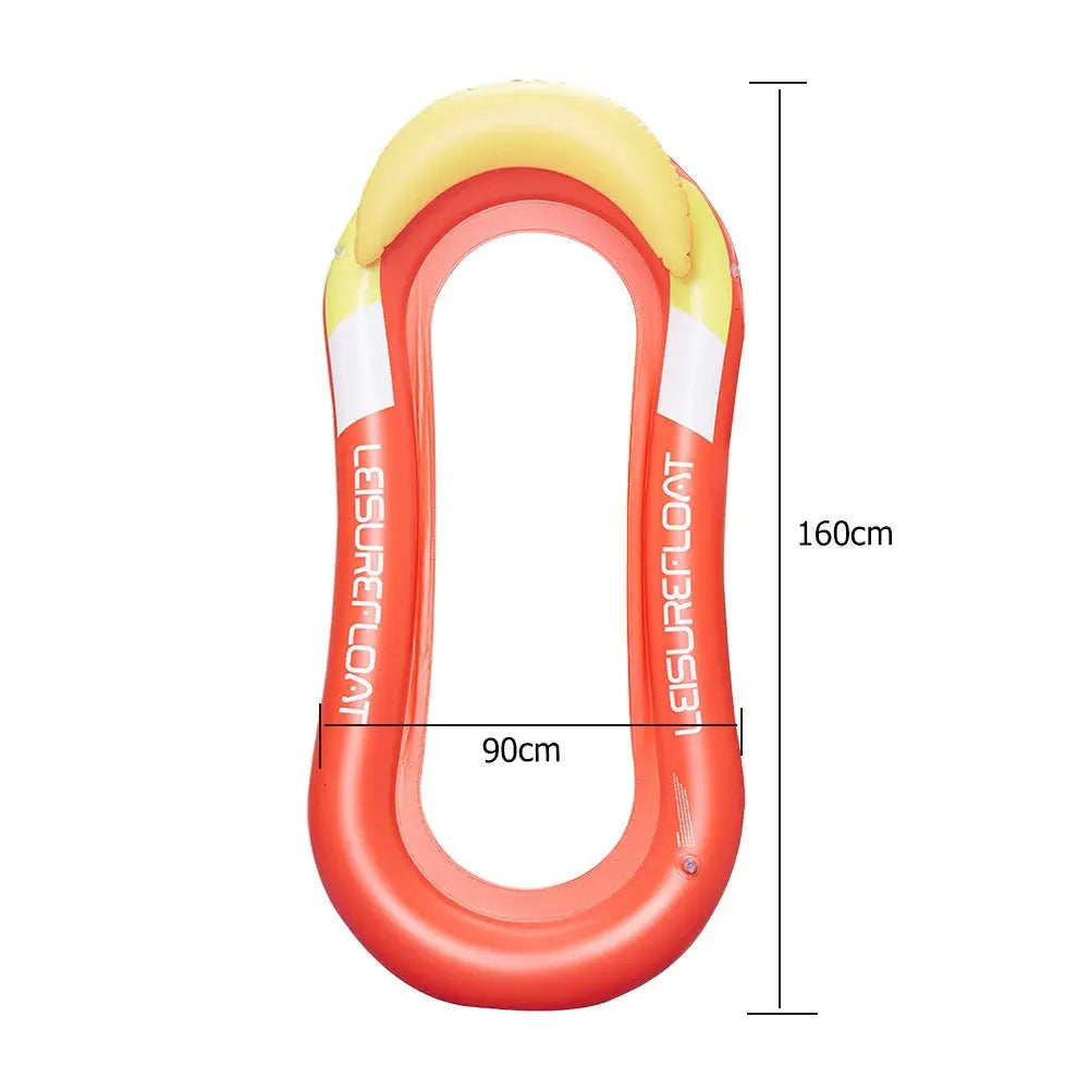 Summer Foldable Water Hammock Swimming Pool Inflatable Air Mattress for Swimming Beach Lounger Floating Sleeping Bed Chair upscaleclicks
