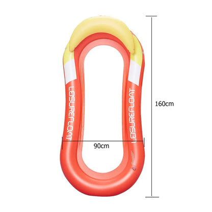 Summer Foldable Water Hammock Swimming Pool Inflatable Air Mattress for Swimming Beach Lounger Floating Sleeping Bed Chair upscaleclicks