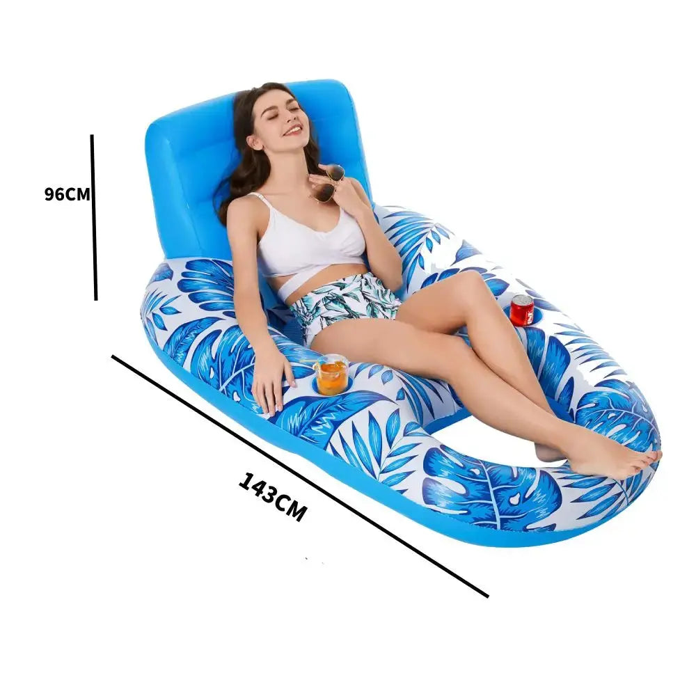 Summer Foldable Water Hammock Swimming Pool Inflatable Air Mattress for Swimming Beach Lounger Floating Sleeping Bed Chair upscaleclicks