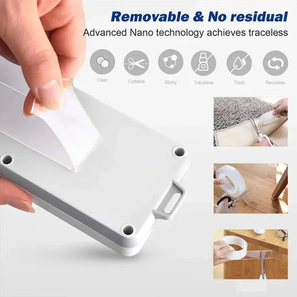 Transparent Double Sided Nano Tape Monster Tape Waterproof Wall Stickers Reusable Heat Resistant Bathroom Home Decoration Tapes upscaleclicks