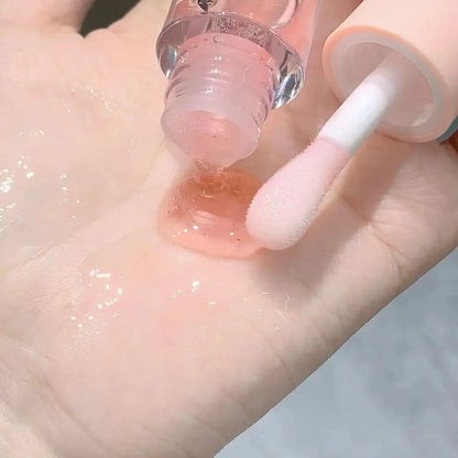 Transparent Water Gloss Jasmine Lemon Green Lip Oil Lasting Moisturizing Honey Lip Gloss Fading Lip Lines Lips Care Essence Oil upscaleclicks