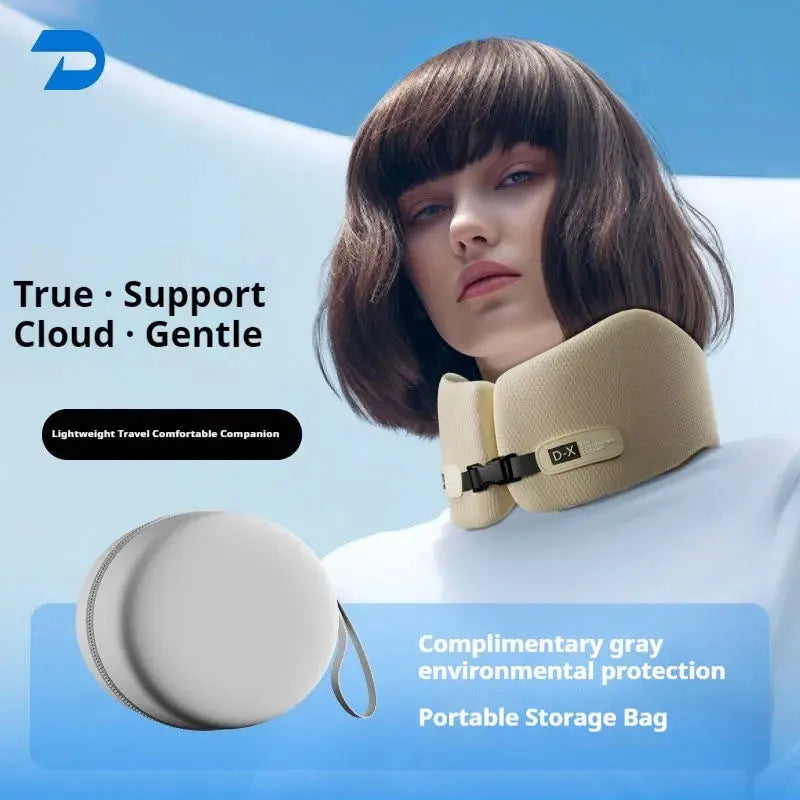 Travel Pillow U-Shape Pure Memory Foam Neck Pillow For Airplane Office Nap Cervical Pillows Flight Sleeping Head Neck Support upscaleclicks