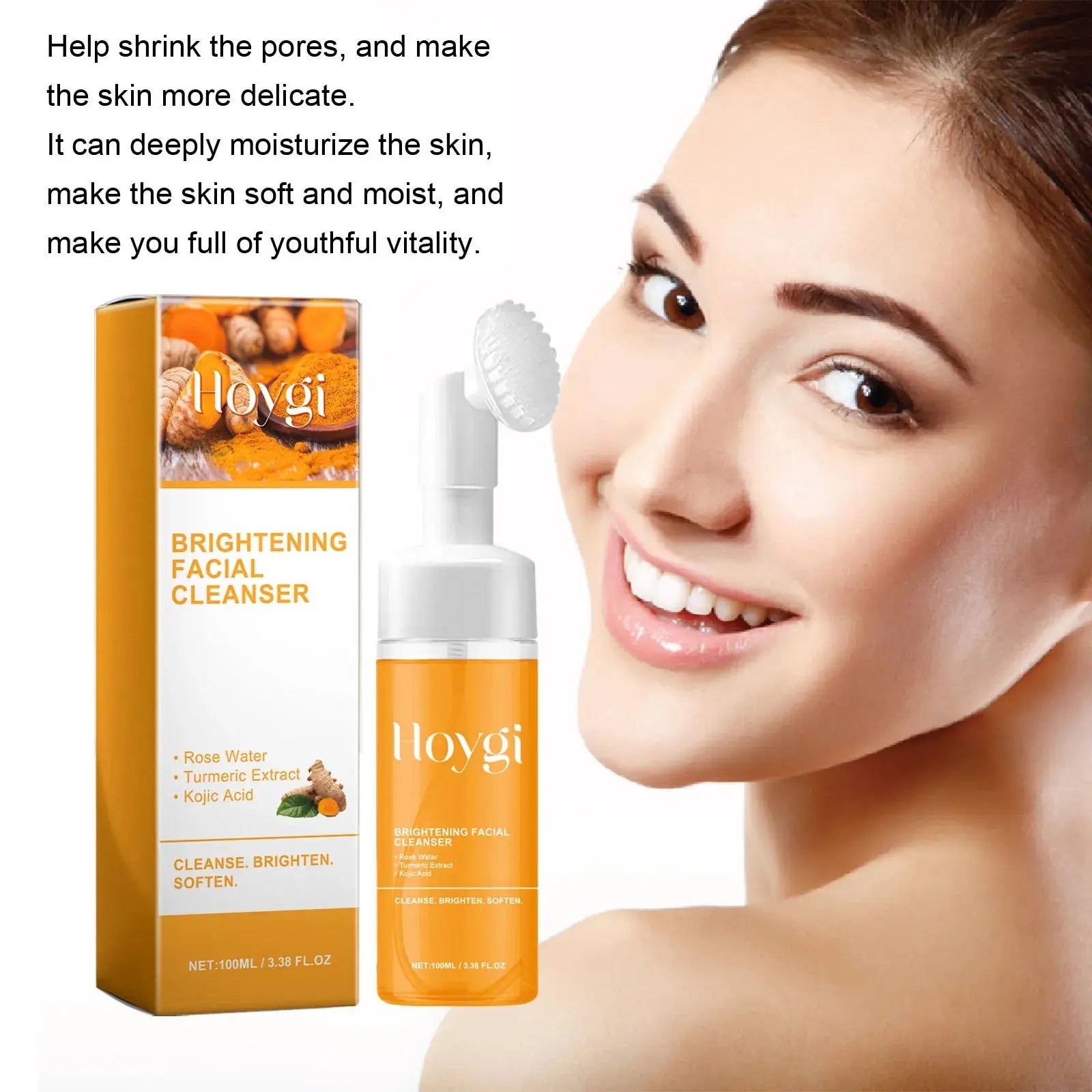 Turmeric Cleanser Dark Spot Remover Oil Control Facial Exfoliating Moisturizing Brightening Skin Care Kojic Acid Cleansing Pads upscaleclicks
