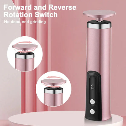 USB Rechargeable Wireless Electric Foot File Cuticle Callus Remover Machine Pedicure Tools Foot Heel Care Tool With Sandpaper upscaleclicks