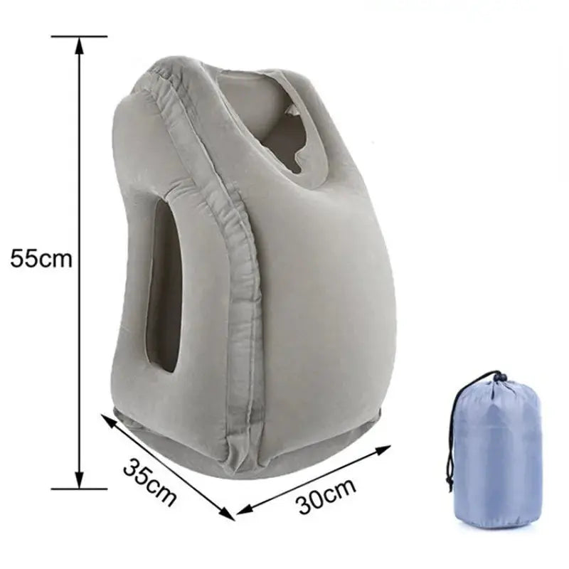 Upgraded Inflatable Air Cushion Travel Pillow Headrest Chin Support Cushions for Airplane Plane Car Office Rest Neck Nap Pillows upscaleclicks