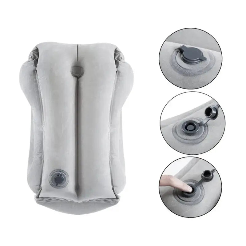 Upgraded Inflatable Air Cushion Travel Pillow Headrest Chin Support Cushions for Airplane Plane Car Office Rest Neck Nap Pillows upscaleclicks