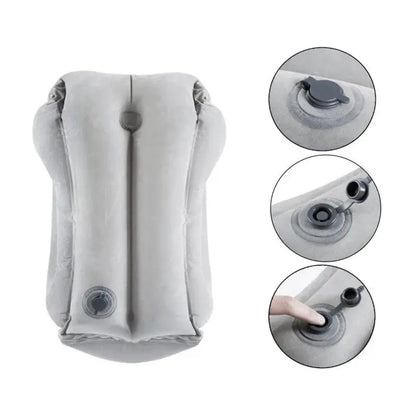 Upgraded Inflatable Air Cushion Travel Pillow Headrest Chin Support Cushions for Airplane Plane Car Office Rest Neck Nap Pillows upscaleclicks