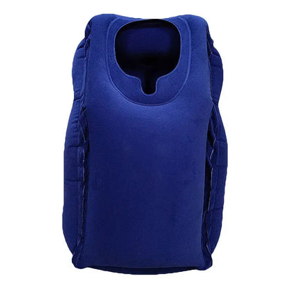 Upgraded Inflatable Air Cushion Travel Pillow Headrest Chin Support Cushions for Airplane Plane Car Office Rest Neck Nap Pillows upscaleclicks