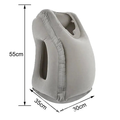 Upgraded Inflatable Air Cushion Travel Pillow Headrest Chin Support Cushions for Airplane Plane Car Office Rest Neck Nap Pillows upscaleclicks