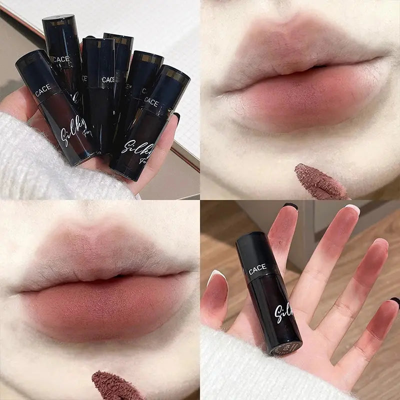 Velvet Matte Lip Mud Waterproof Nude Lip Gloss Long Lasting Mist Lip Clay Glaze Red Lip Tint Sexy Women Makeup Korean Cosmetics upscaleclicks