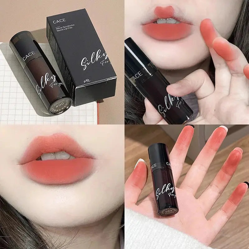 Velvet Matte Lip Mud Waterproof Nude Lip Gloss Long Lasting Mist Lip Clay Glaze Red Lip Tint Sexy Women Makeup Korean Cosmetics upscaleclicks