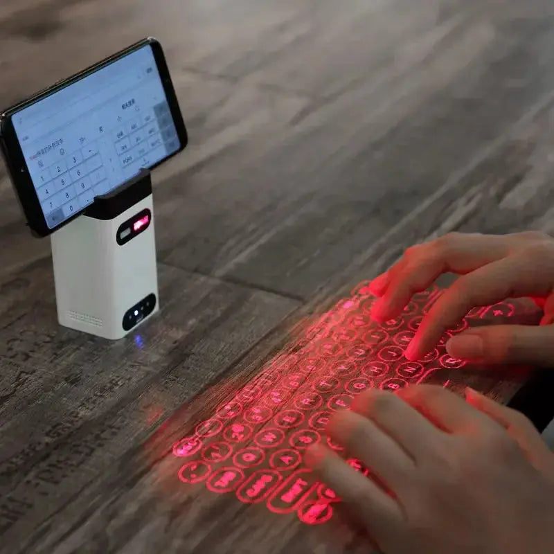 Virtual Laser Keyboard Phone Bluetooth Wireless Projector Phone Keyboard For Computer Iphone Pad Laptop With Mouse Function upscaleclicks