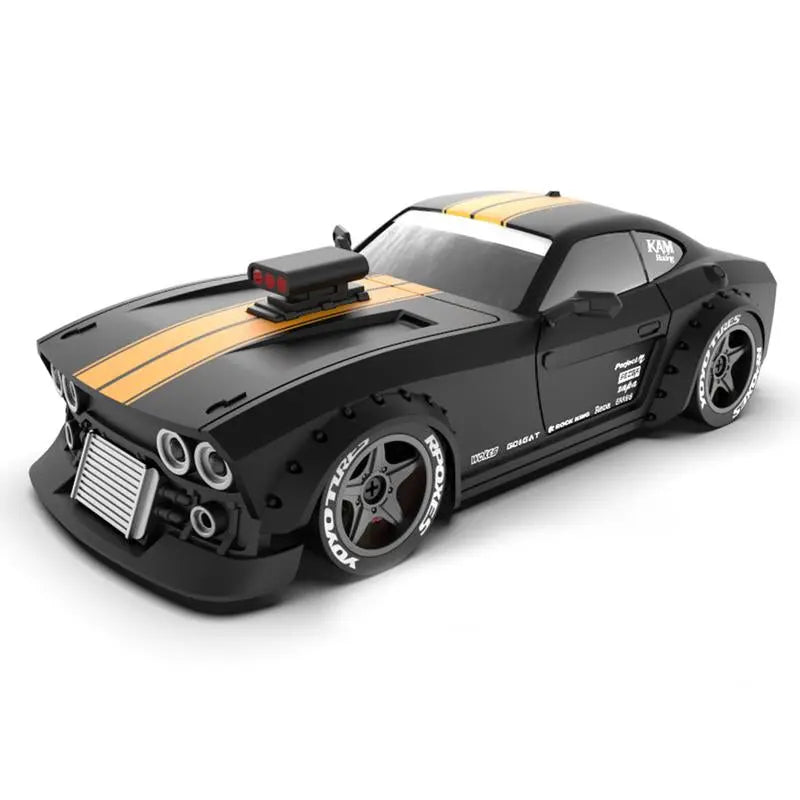 WOWOBONTOY KM3299 1/32 Mini RC Drift Car with Gyro and LED Headlights, 2.4G 4WD Full-Proportion RC Electric Mini Racing Drift Car Model for Boys and Girls
