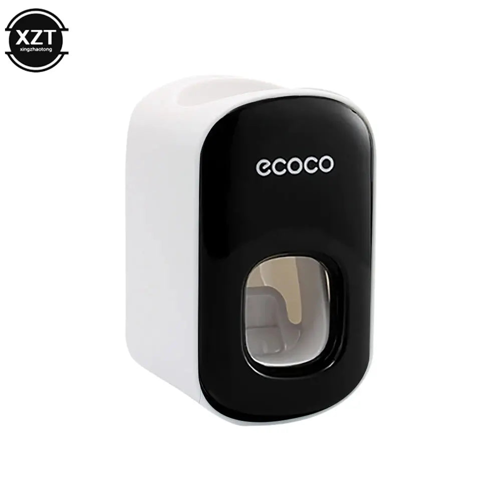 Wall Mount Automatic Toothpaste Dispenser Bathroom Accessories Set Toothpaste Squeezer Dispenser Bathroom Toothbrush Holder Tool upscaleclicks