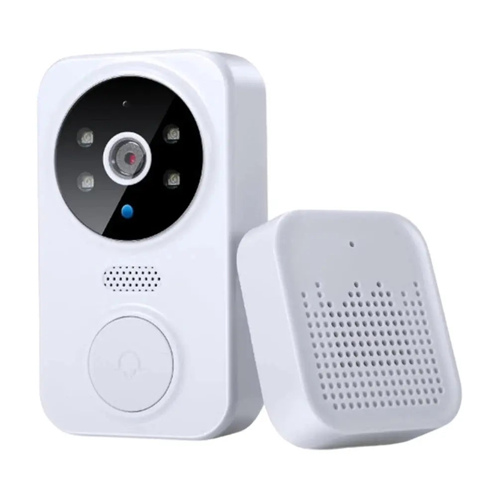 WiFi Video Doorbell Smart Home Door Bell Night Vision Wireless Visual Intercom Doorbell Two-Way Audio Visual Doorbell Monitoring upscaleclicks