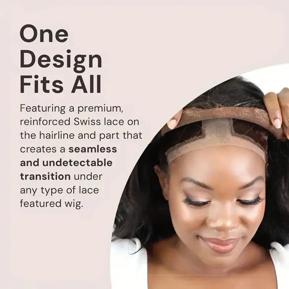 Women Lace Wig Adjustable Grip Cap Wig Caps for Non Slip with Ear-Cutouts Adjustable Velcro Headband,Gift of bandage and brushe upscaleclicks