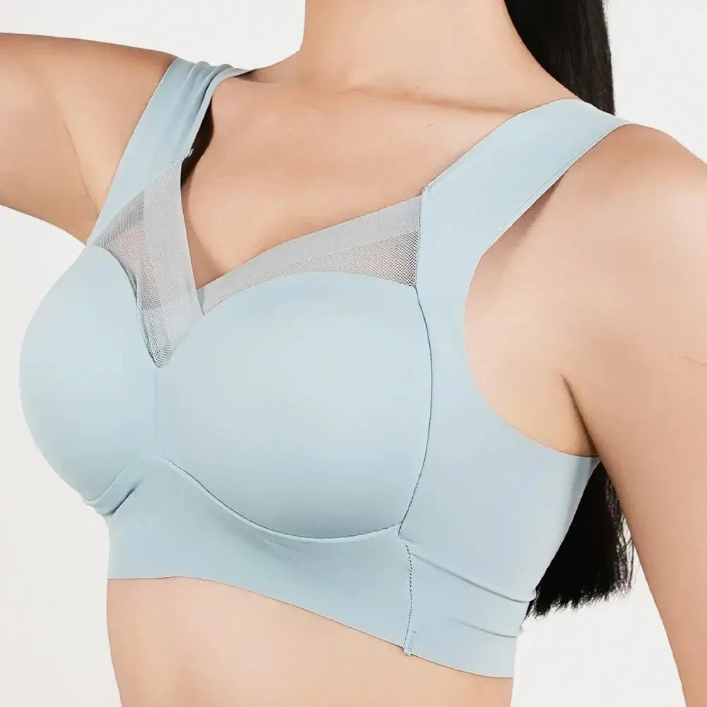 Women Push Up Bra Sexy Bras Sports Brassiere Lace Splicing Pespective Bralette V Neck Intimates Lingerie Large Size Fitness Vest upscaleclicks