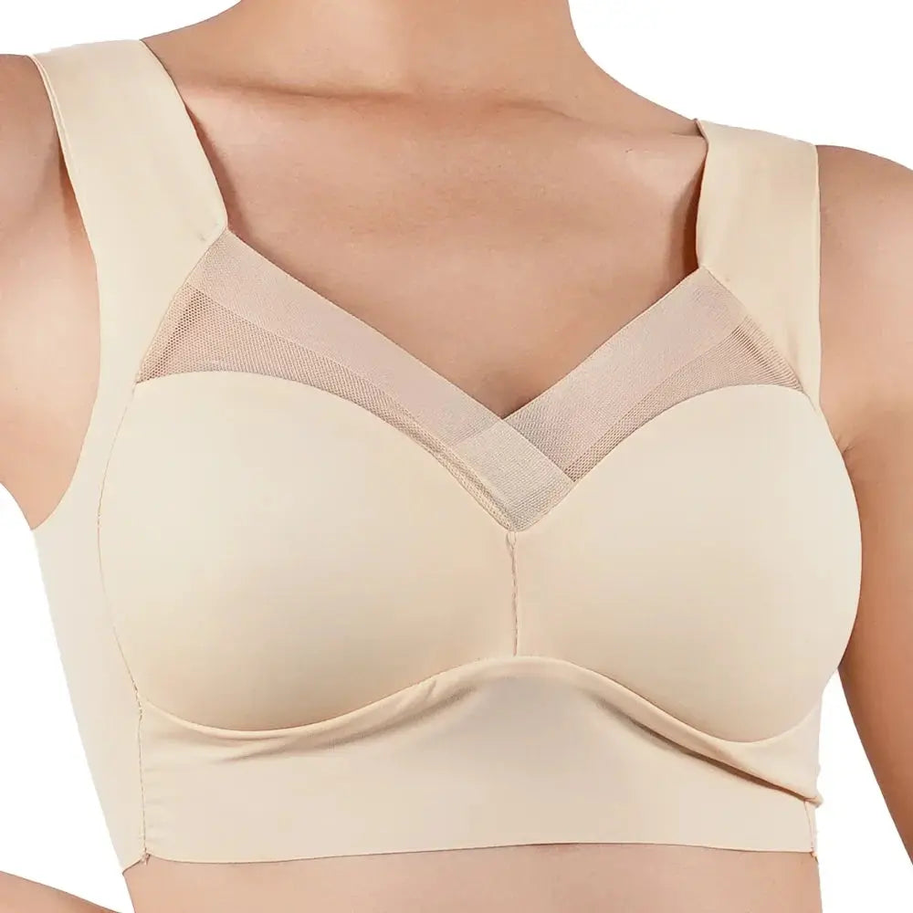 Women Push Up Bra Sexy Bras Sports Brassiere Lace Splicing Pespective Bralette V Neck Intimates Lingerie Large Size Fitness Vest upscaleclicks