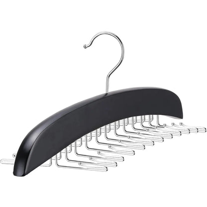 Wooden Underwear Hanger 360° Rotation Space Saving Camisole Storage Rack With 24 Hooks for Dress Tank Top Tie Closet Organizer upscaleclicks