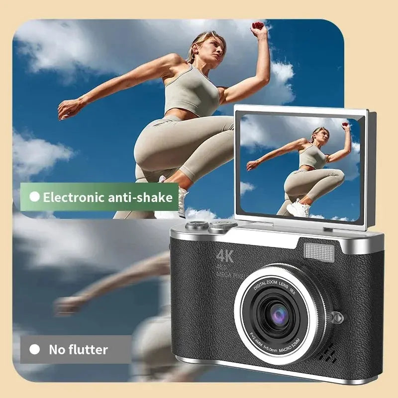 Xiaomi 4k CCD 8X Digital Zoom Student Digital Camera 48MP Portable Digital Photography Camera 180° Flip Screen Selfie Camera upscaleclicks