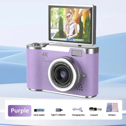 Xiaomi 4k CCD 8X Digital Zoom Student Digital Camera 48MP Portable Digital Photography Camera 180° Flip Screen Selfie Camera upscaleclicks
