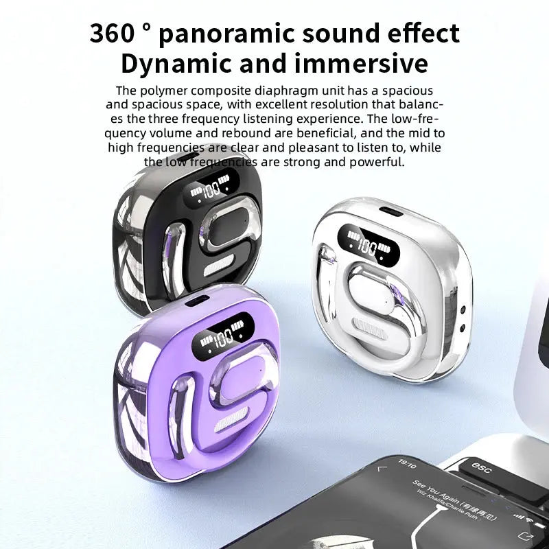 Xiaomi K02 Wireless Bluetooth 5.5 over the ear Cross-border Intelligent AI Translation Sports OWS Long Endurance Headphones New upscaleclicks