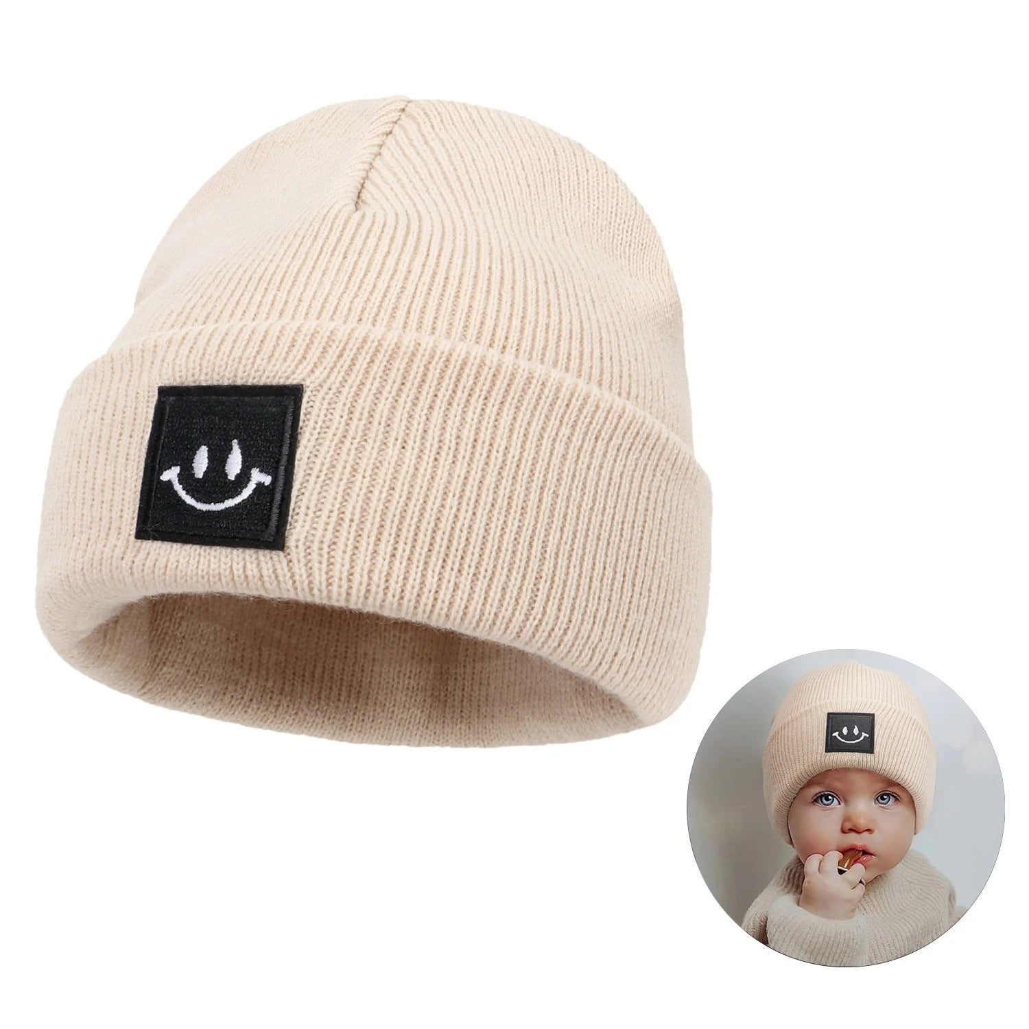 Kids Autumn Winter Hats for Newborn Crochet Beanie Toddler Boy
