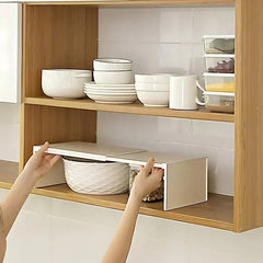 Kitchen Cupboard Organizer Retractable Cabinet Shelf Seasoning Bottle