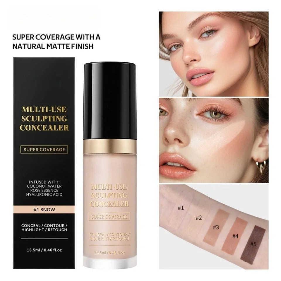 Super Coverage Concealer Multi-Use Cream Oil Free Long Lasting