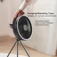 USB Rechargeable Wireless Ceiling Electric Fan With LED light For Home