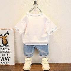 New Summer Baby Boy Kids Clothes Children Clothing Suit Tops