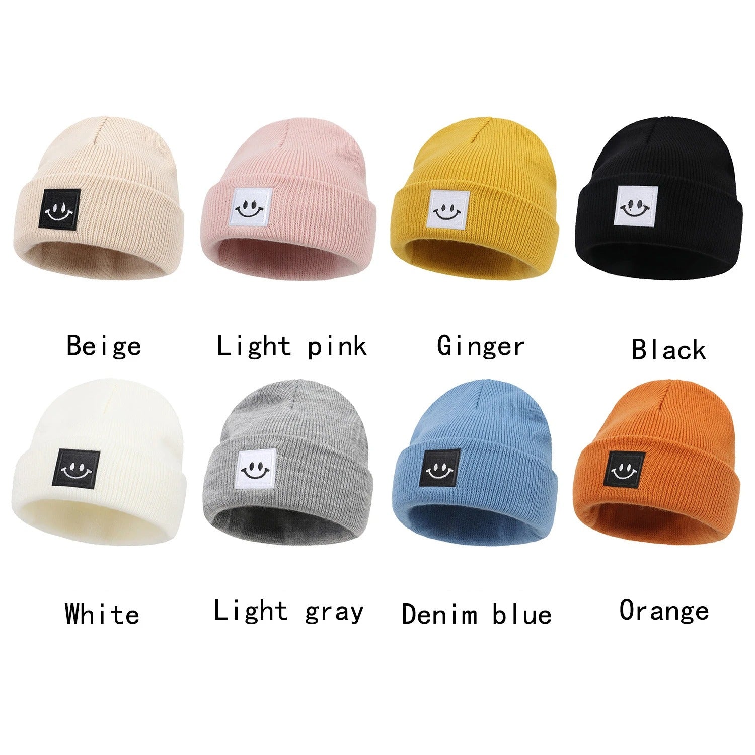 Kids Autumn Winter Hats for Newborn Crochet Beanie Toddler Boy