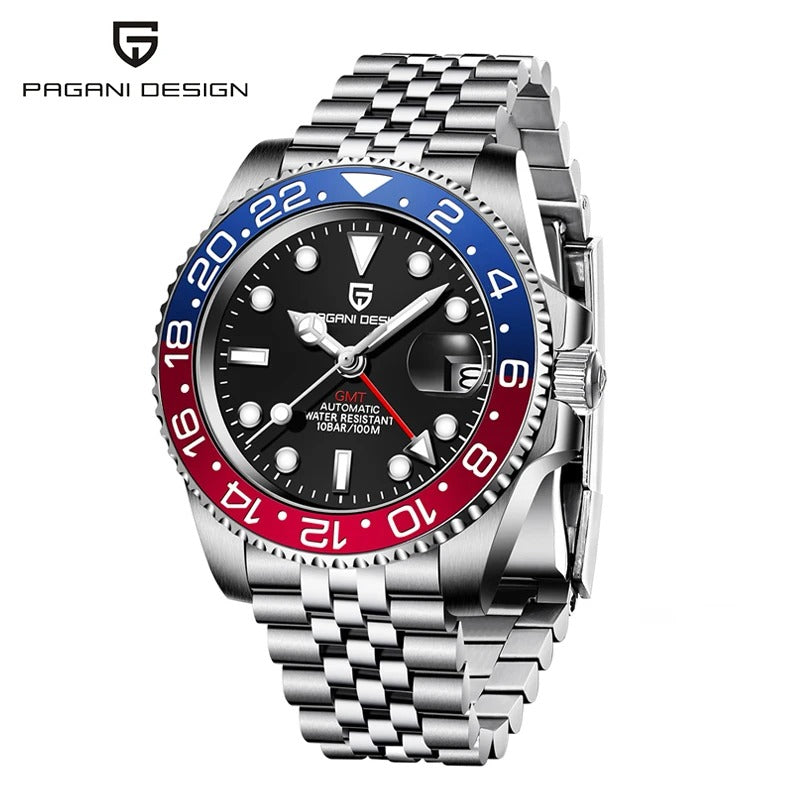 PAGANI DESIGN PD-1662 Luxury GMT Men Mechanical Wristwatch