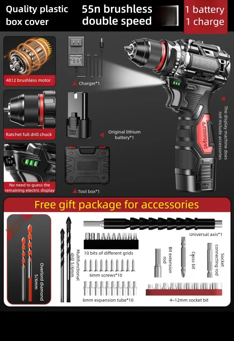 Impact Lithium Drill Cordless Screwdriver Small Electric Power Tools