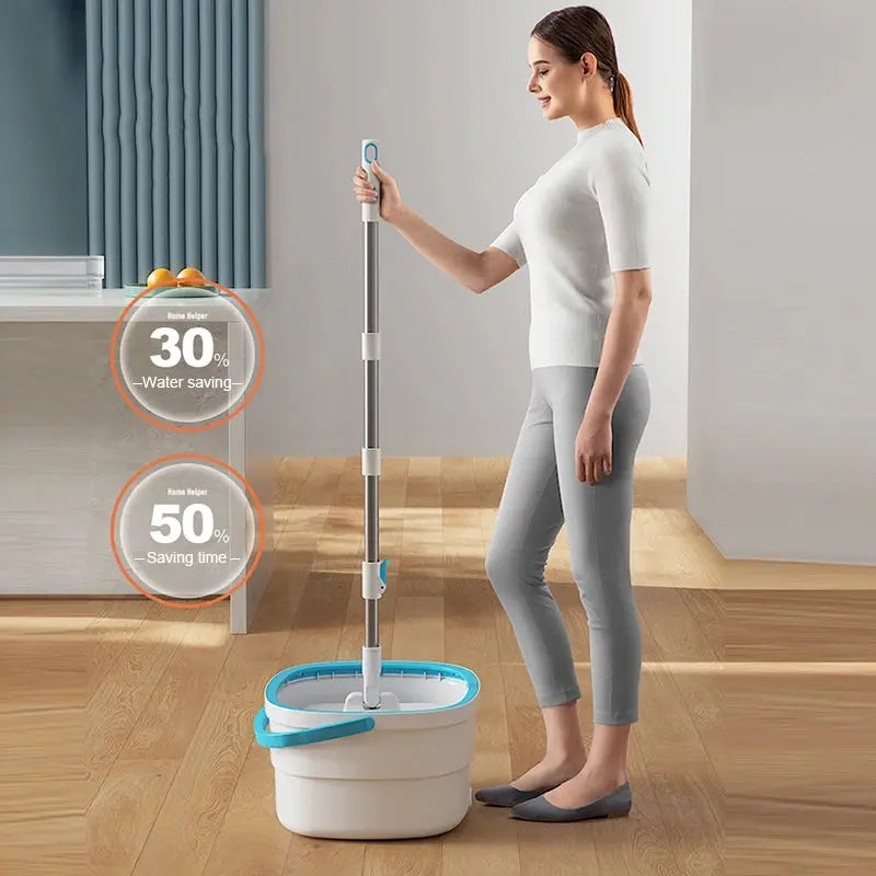 mops floor cleaning tools easy to drain Squeeze mop Household cleaning 360° spin home Floor mop cleaning brooms utensils house upscaleclicks